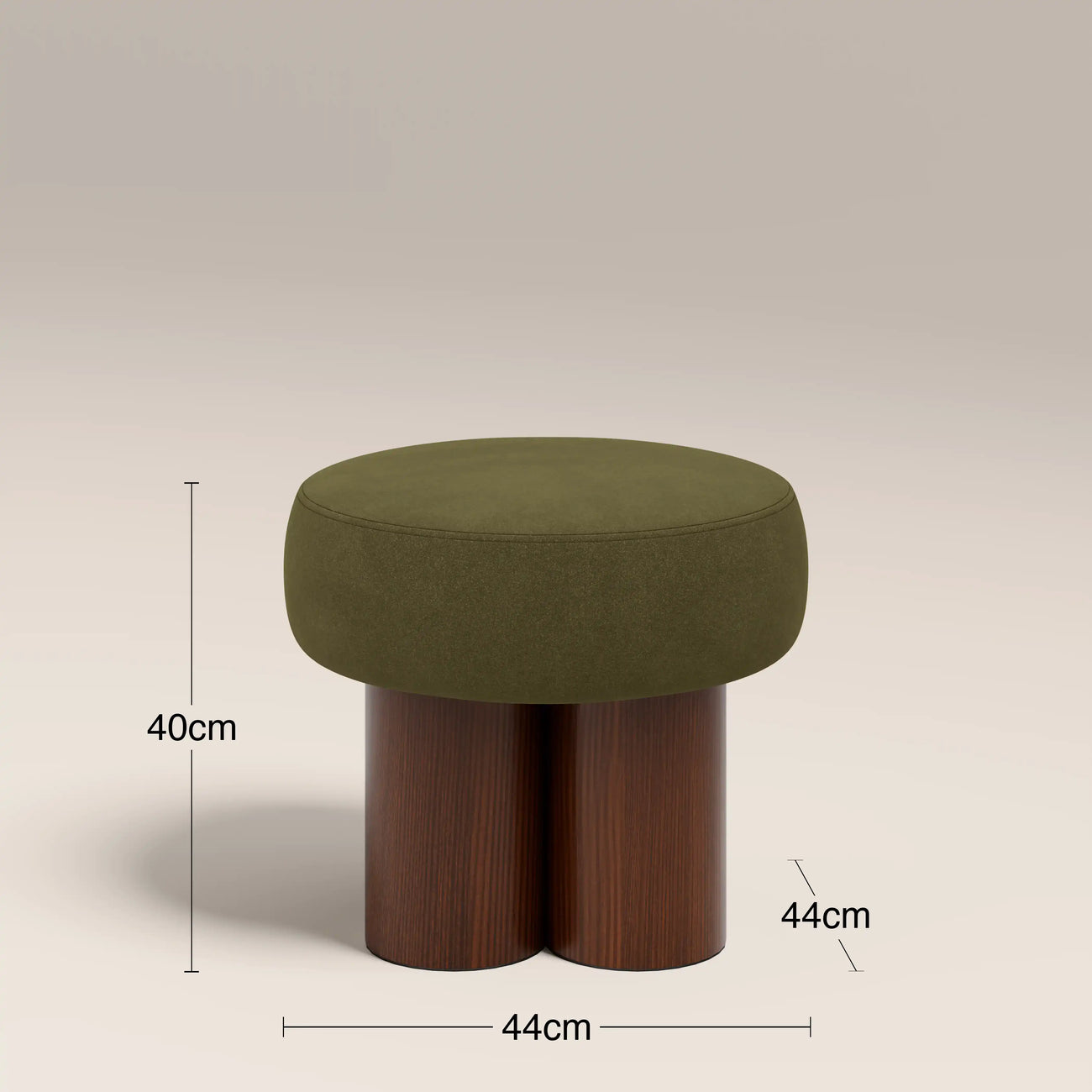 Rey Pouffe Moss Green