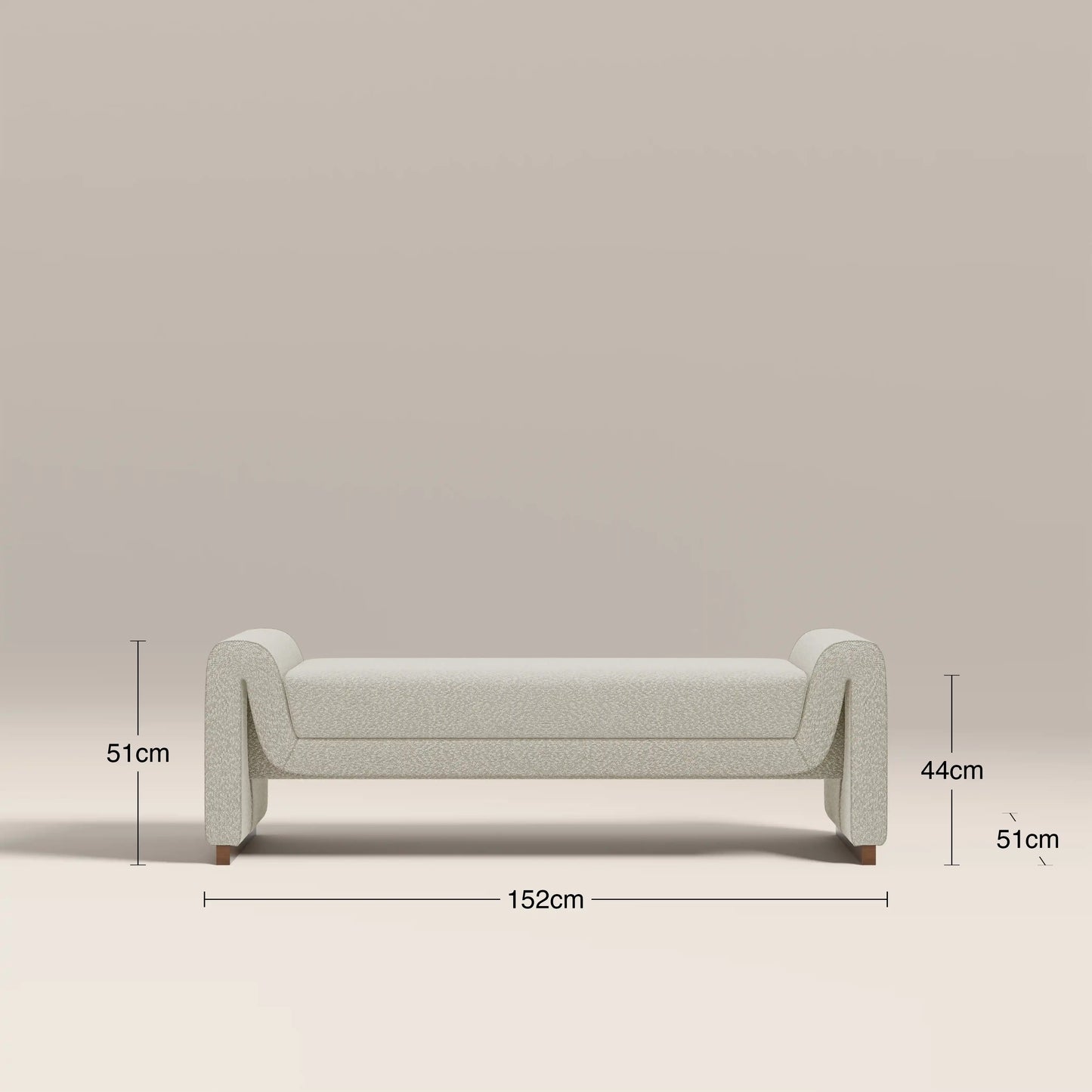 Bennett Bench Speckled Stone
