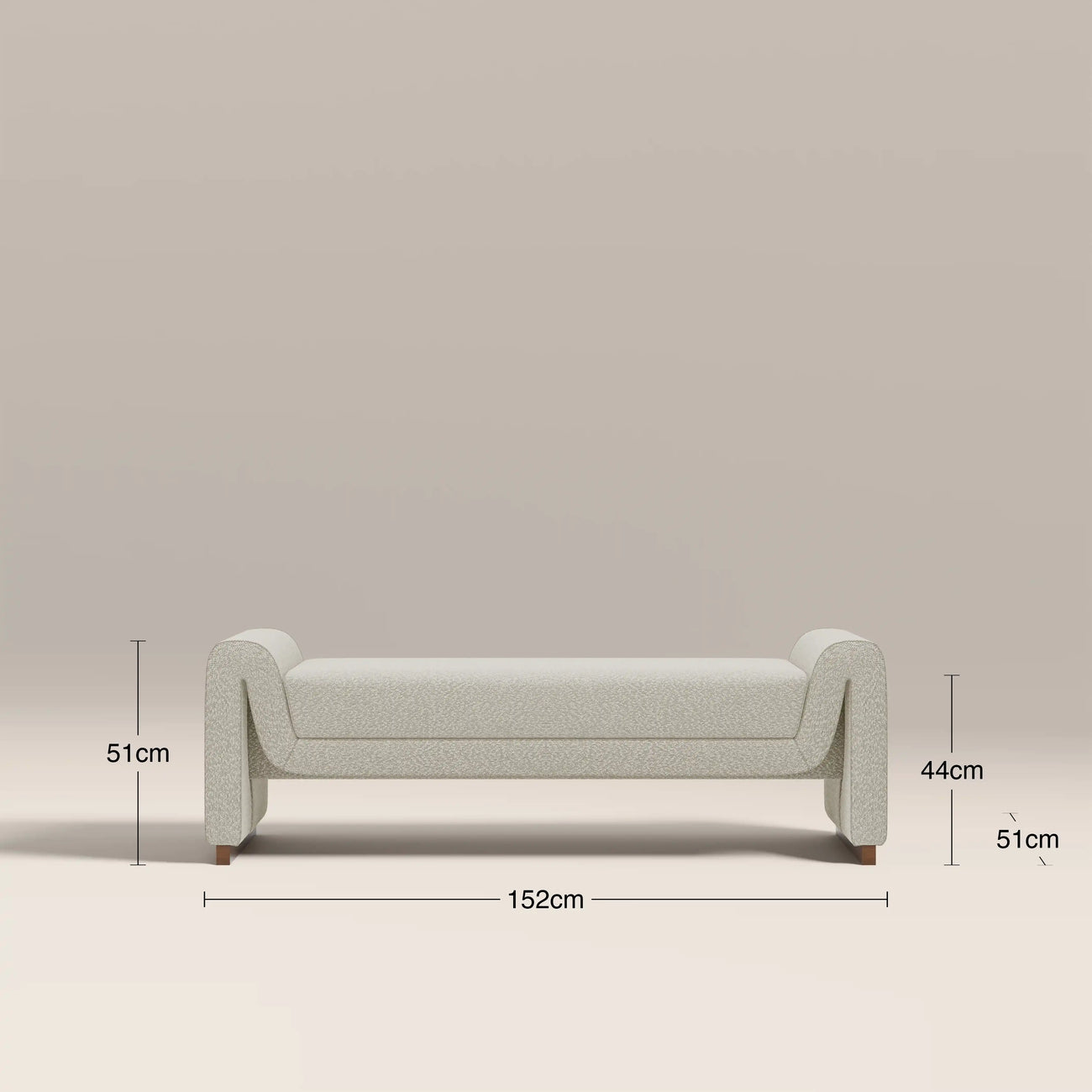 Bennett Bench Speckled Stone