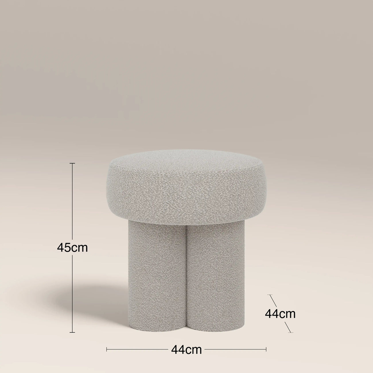 Ayla Pouffe Speckled Stone