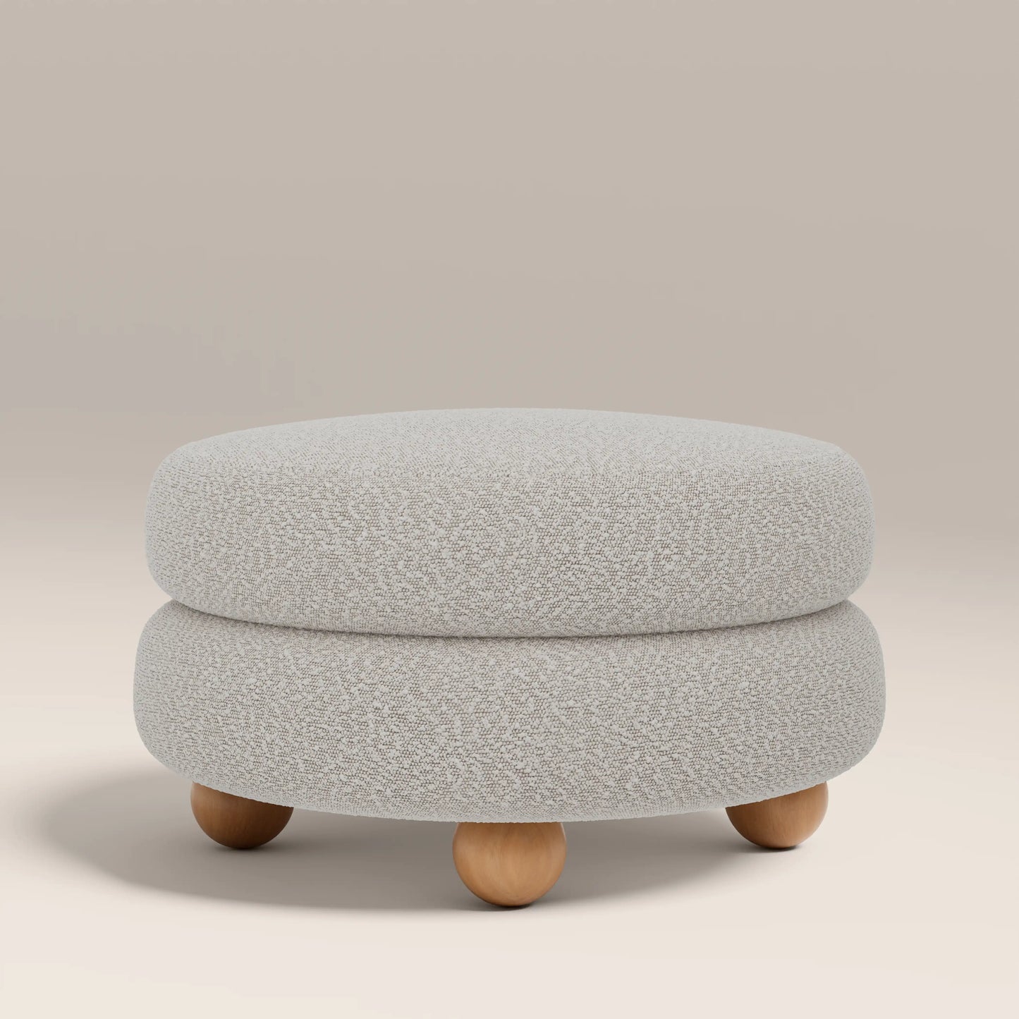 Hazel Footstool Speckled Stone