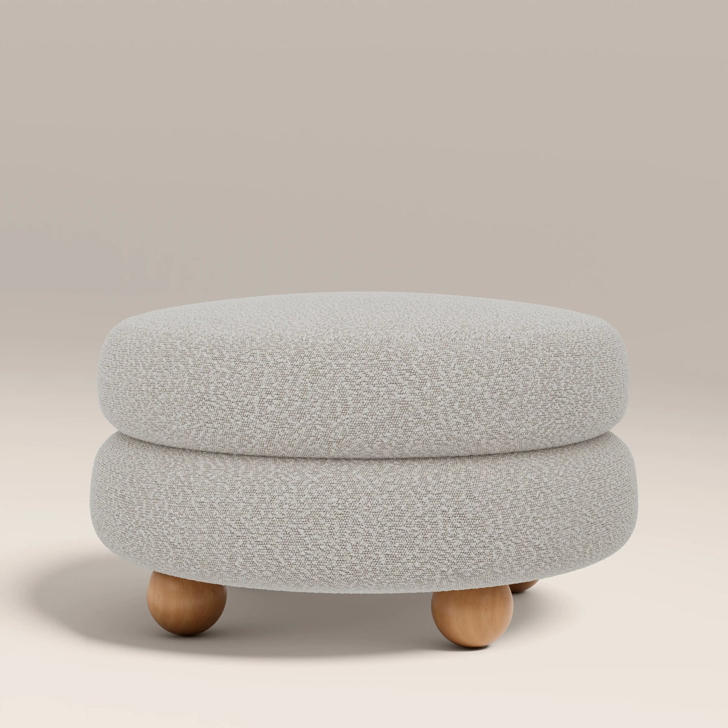Hazel Footstool Speckled Stone