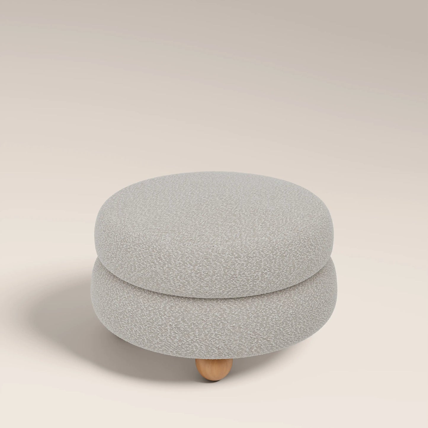 Hazel Footstool Speckled Stone