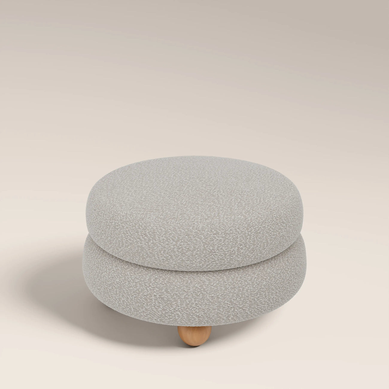 Hazel Footstool Speckled Stone