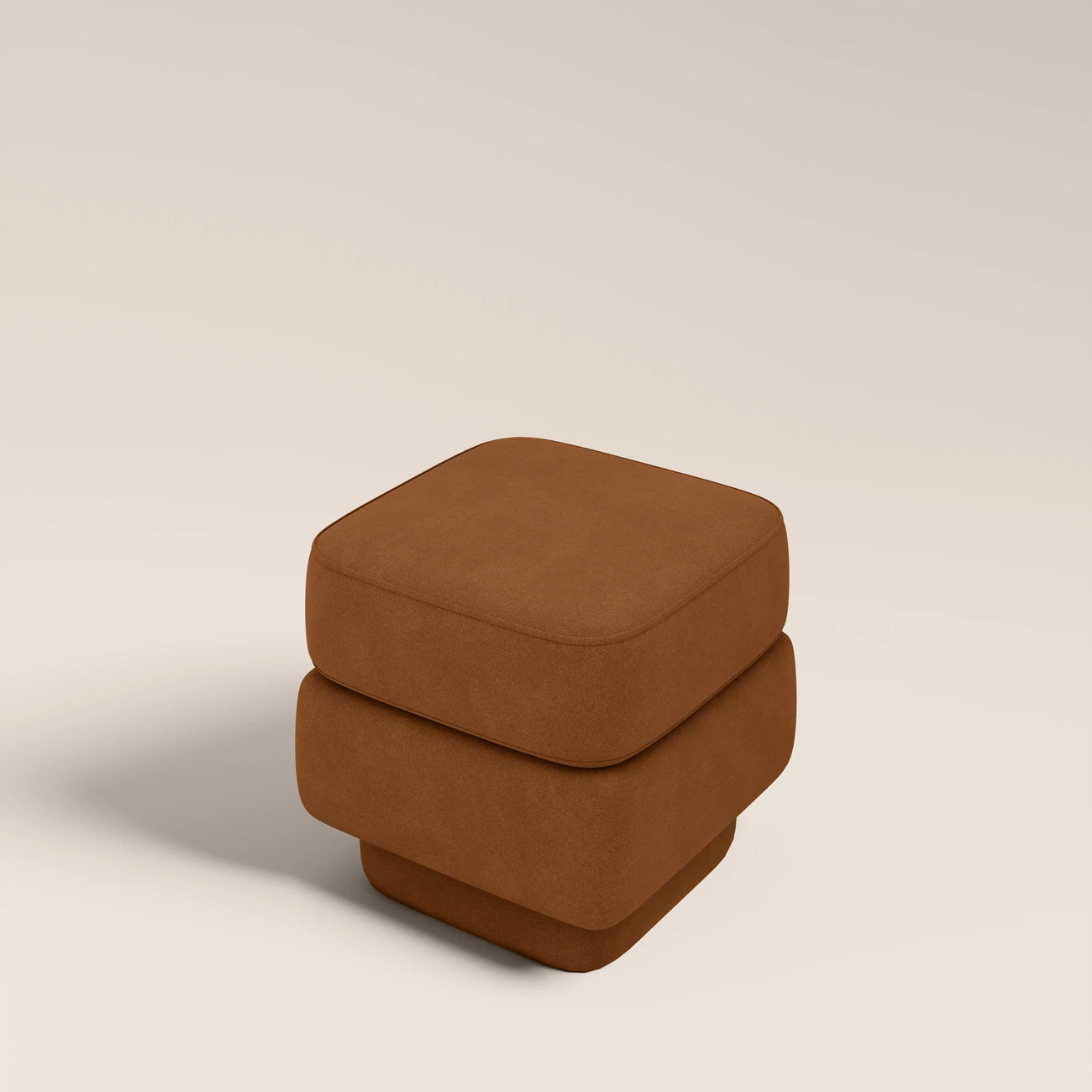 Ava Pouffe Caramel Brown