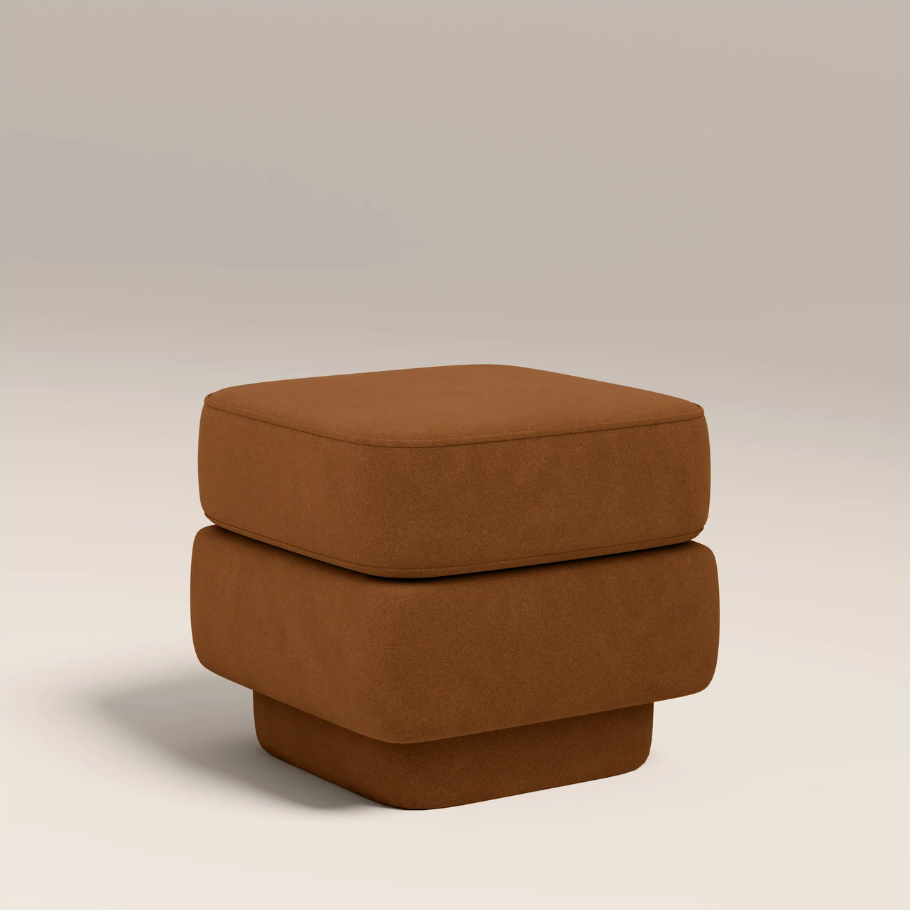 Ava Pouffe Caramel Brown