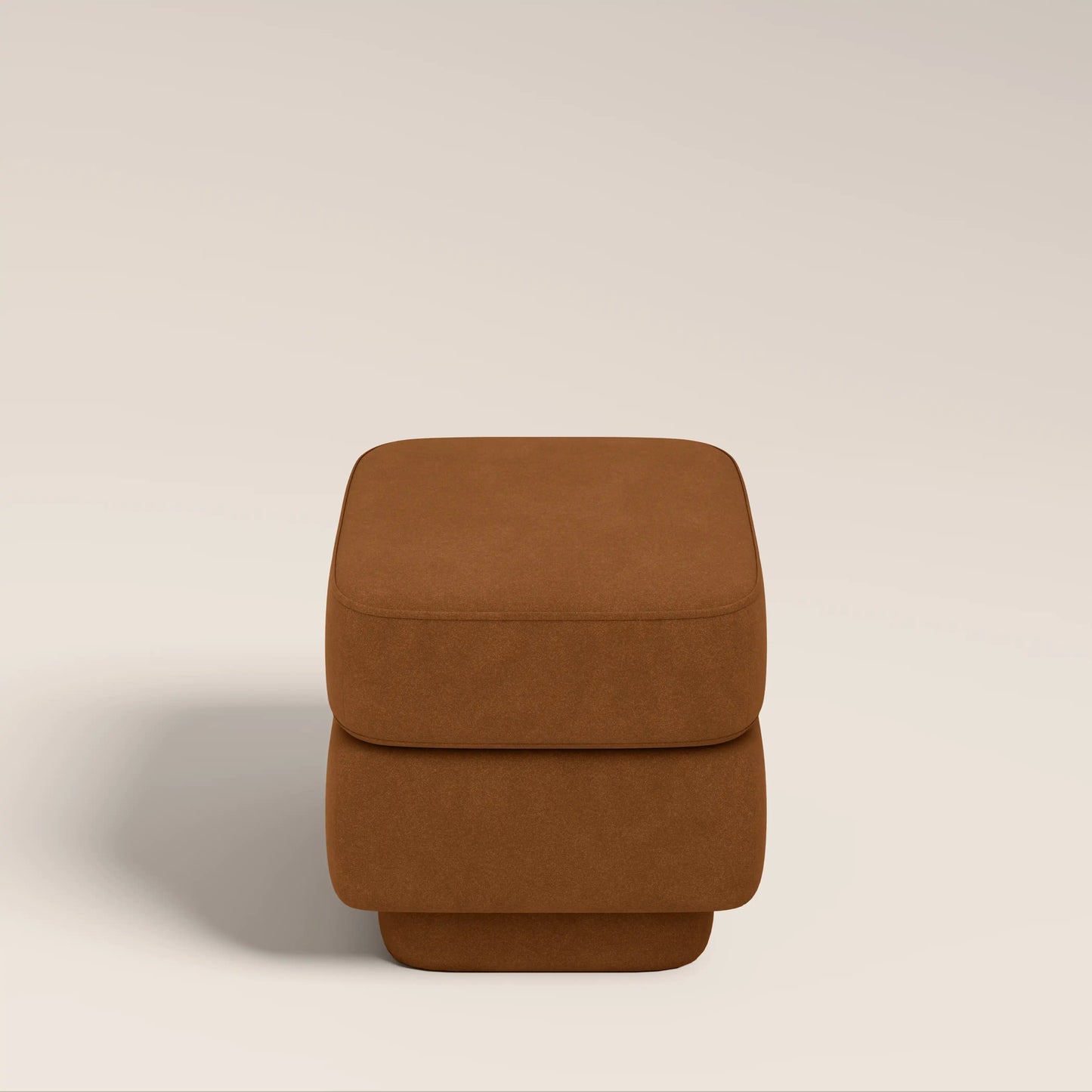 Ava Pouffe Caramel Brown