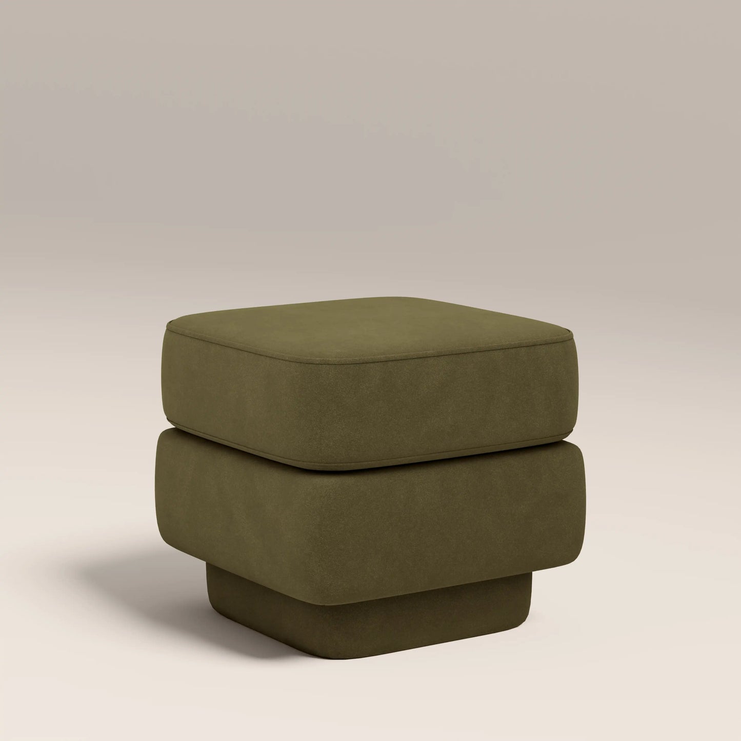 Ava Pouffe Moss Green