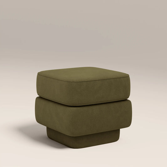 Ava Pouffe Moss Green
