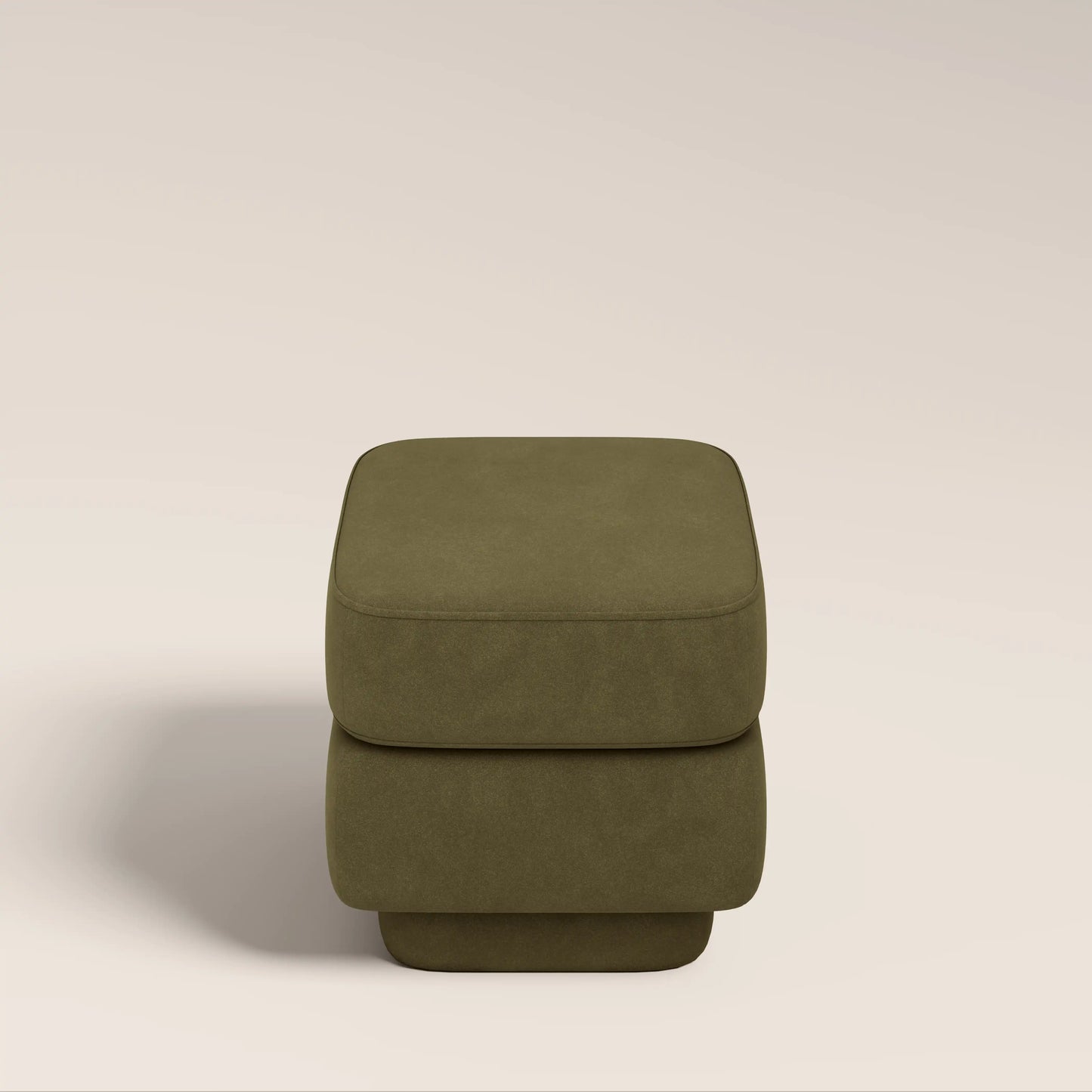 Ava Pouffe Moss Green