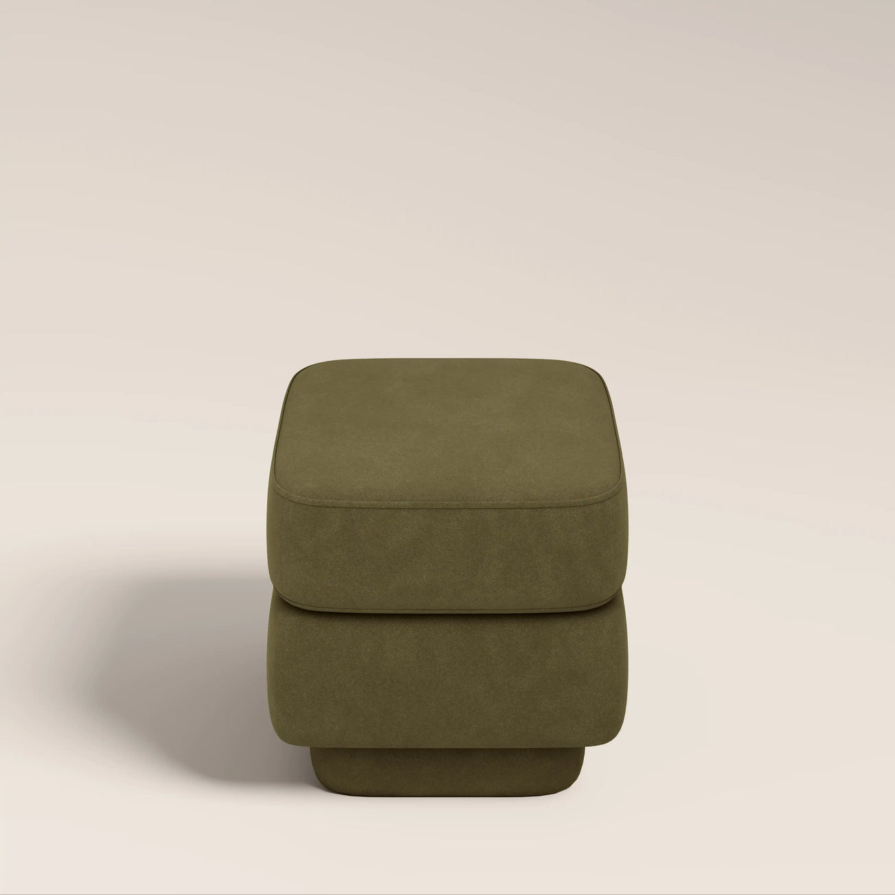 Ava Pouffe Moss Green