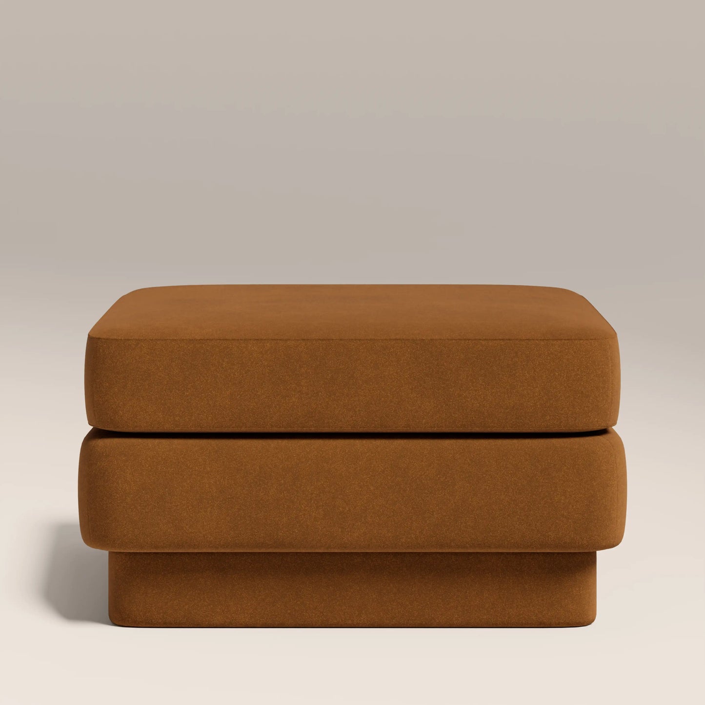 Ava Footstool Caramel Brown