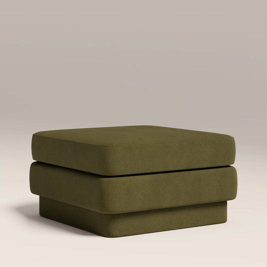 Ava Footstool Moss Green