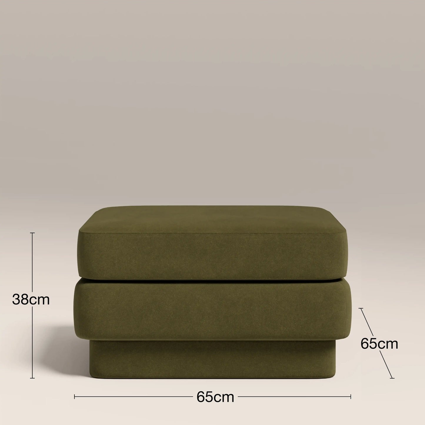 Ava Footstool Moss Green