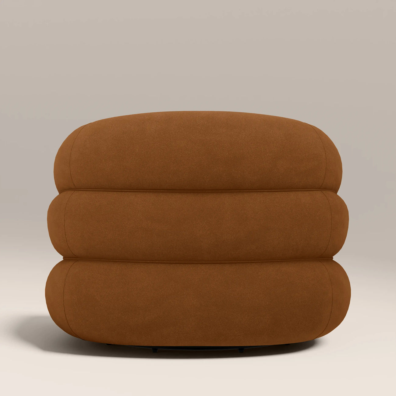 Chaplin Swivel Accent Chair Caramel Brown