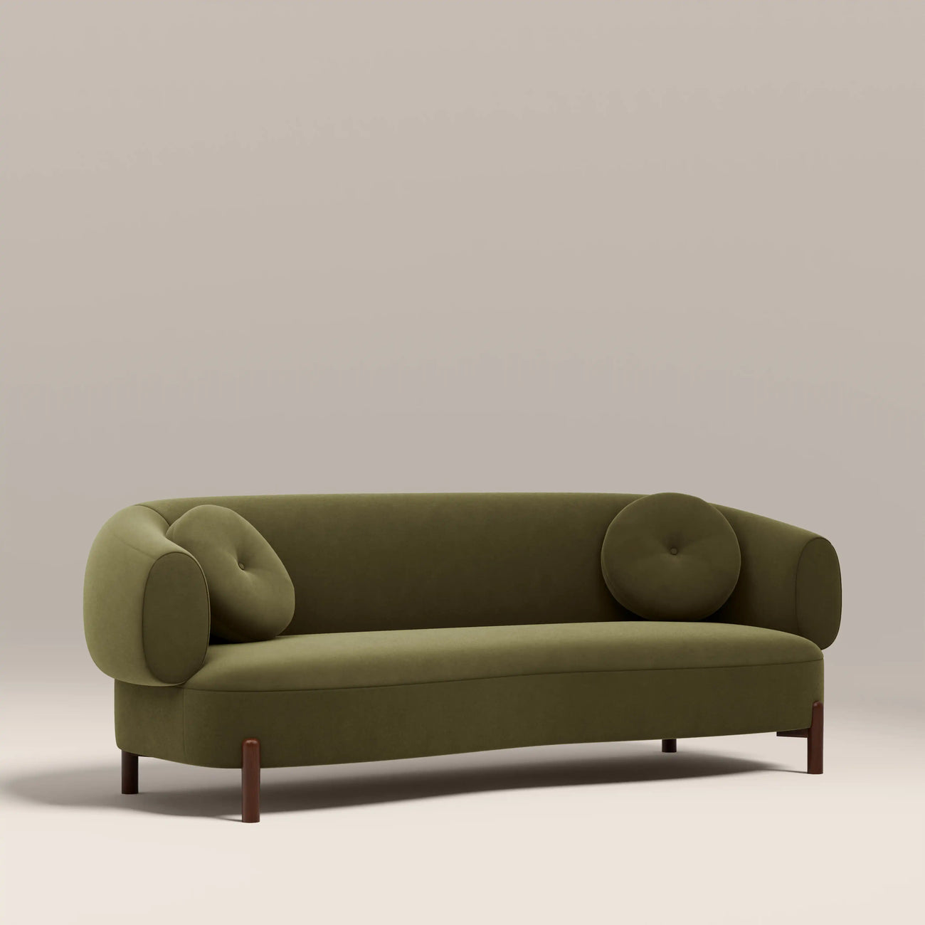 Hallfield 3 Seater Sofa Moss Green