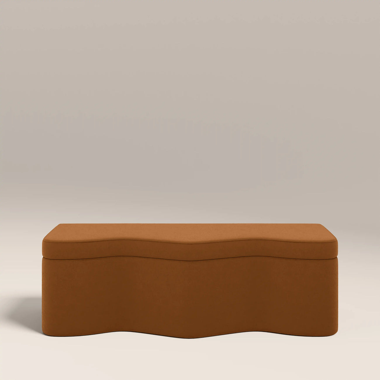 Ivan Storage Ottoman Caramel Brown