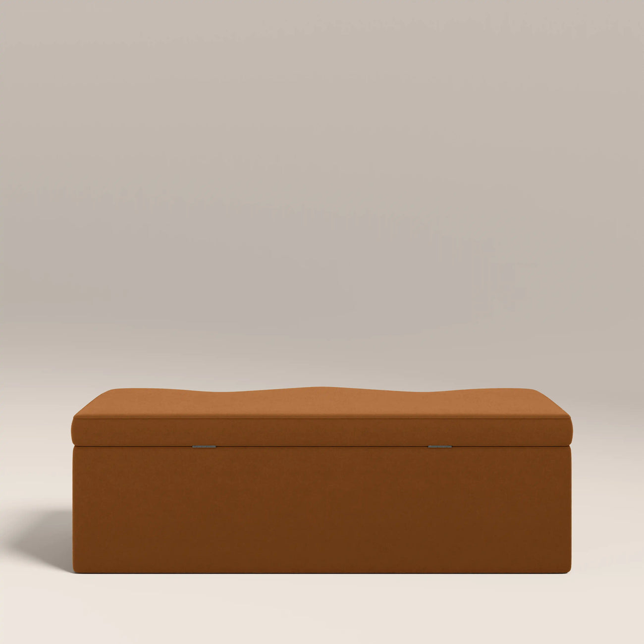 Ivan Storage Ottoman Caramel Brown