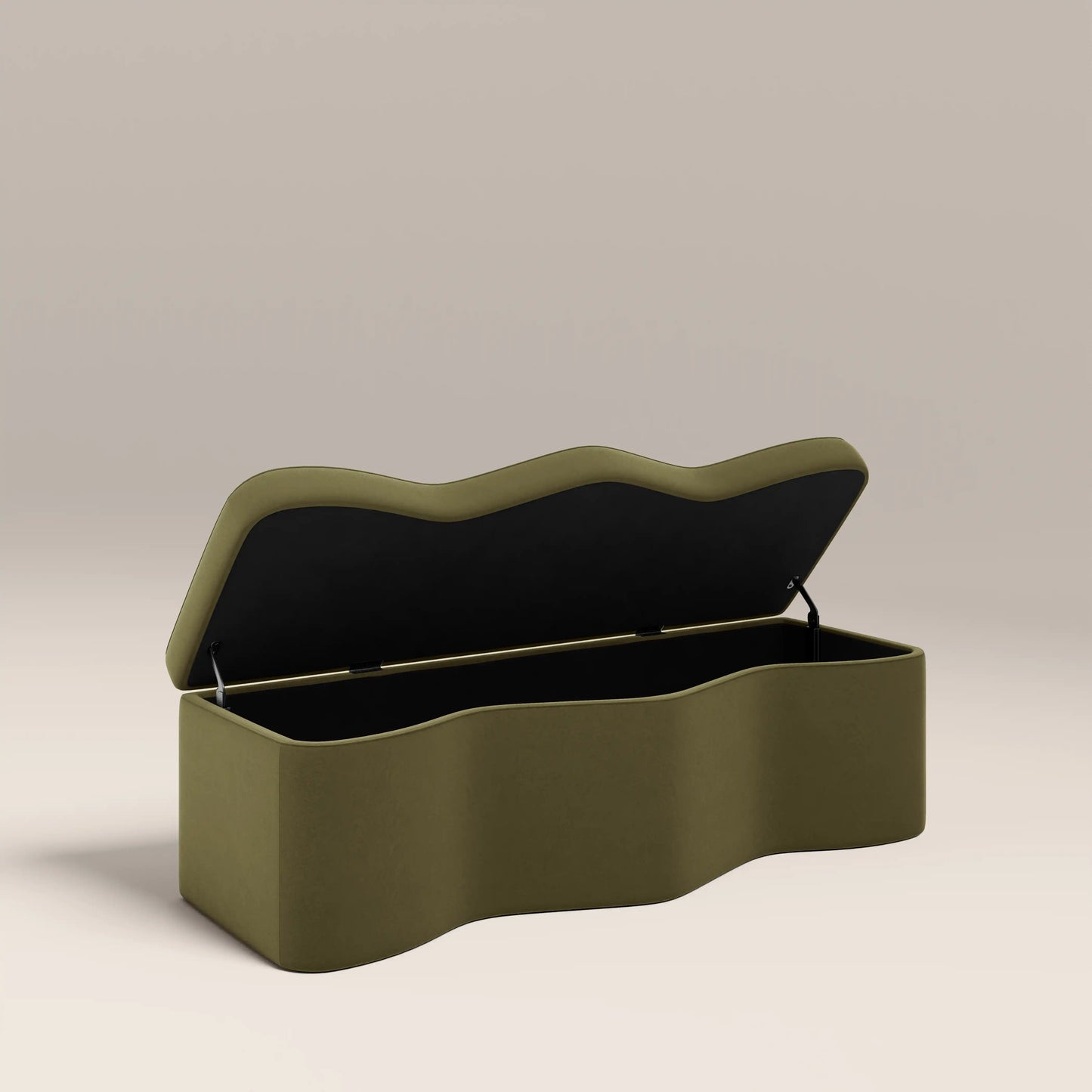 Ivan Storage Ottoman Moss Green