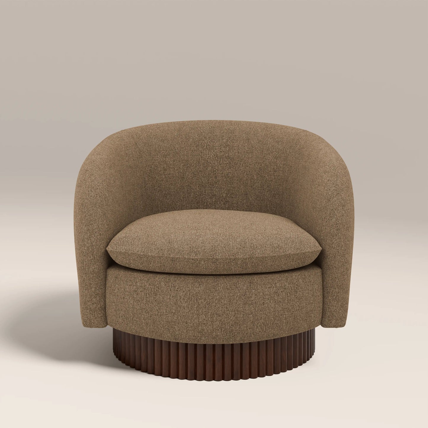 Viva Swivel Armchair Cappuccino Brown