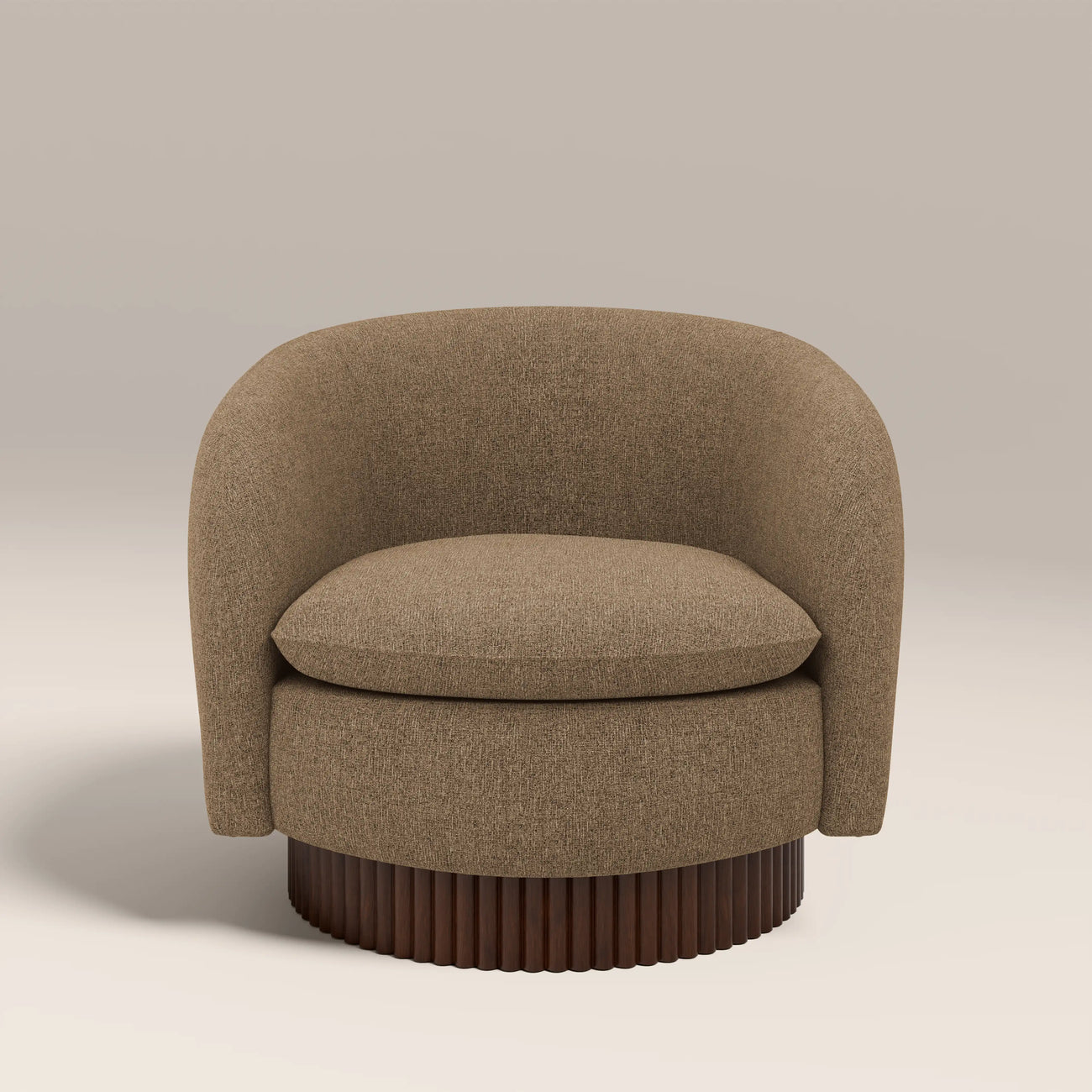 Viva Swivel Armchair Cappuccino Brown