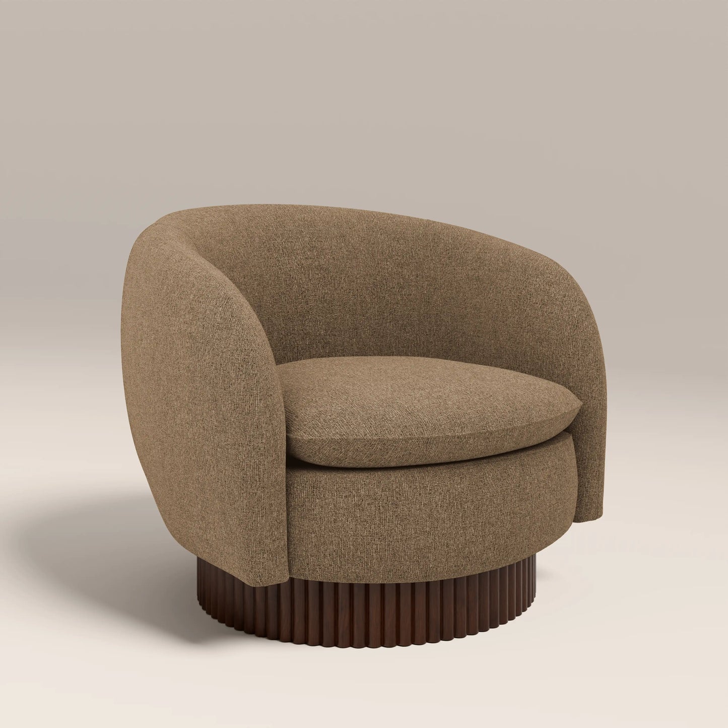 Viva Swivel Armchair Cappuccino Brown