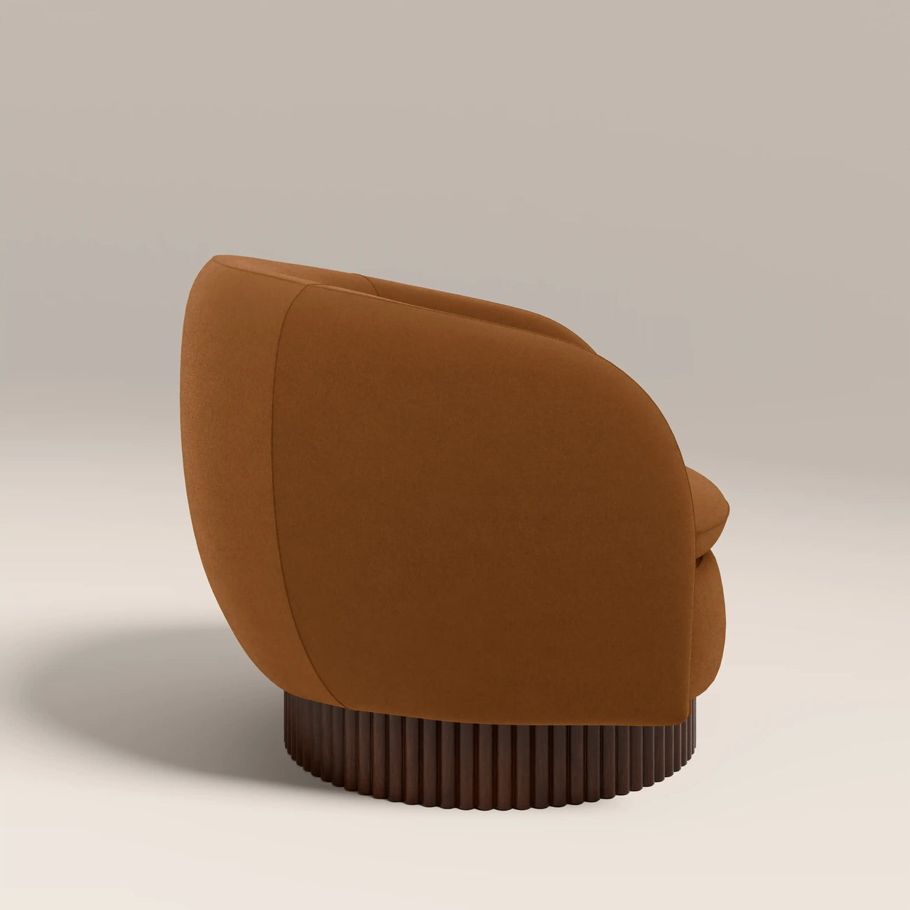 Viva Swivel Armchair Caramel Brown