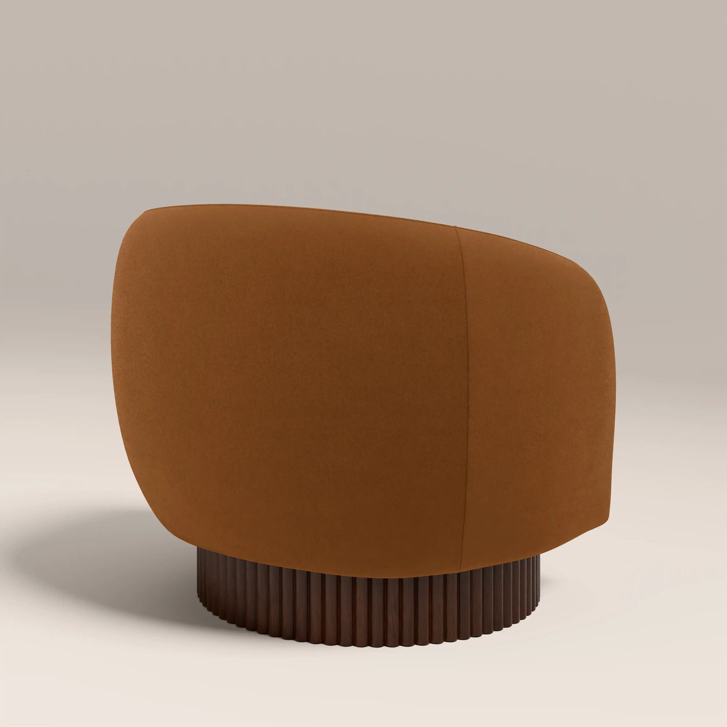 Viva Swivel Armchair Caramel Brown