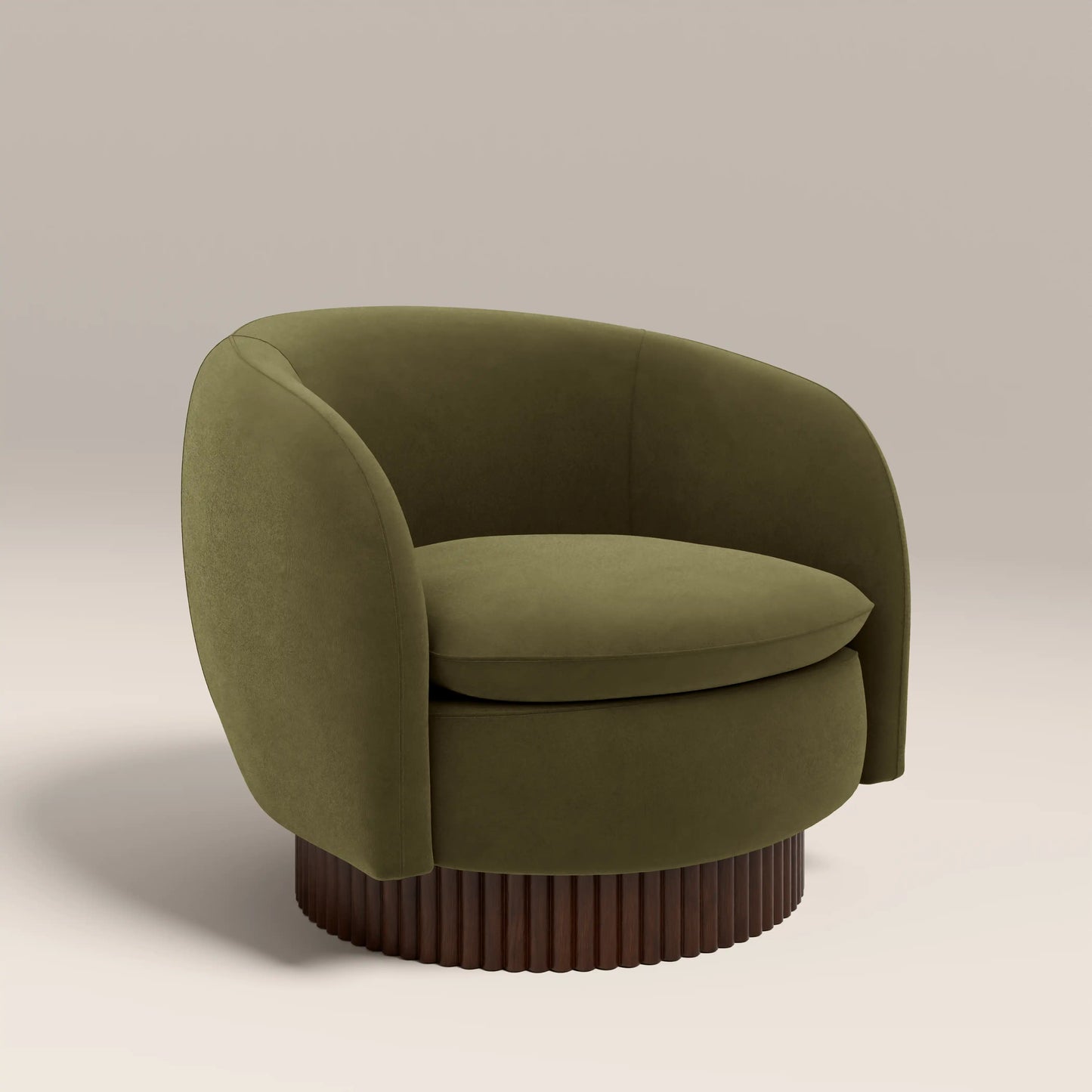 Viva Swivel Armchair Moss Green