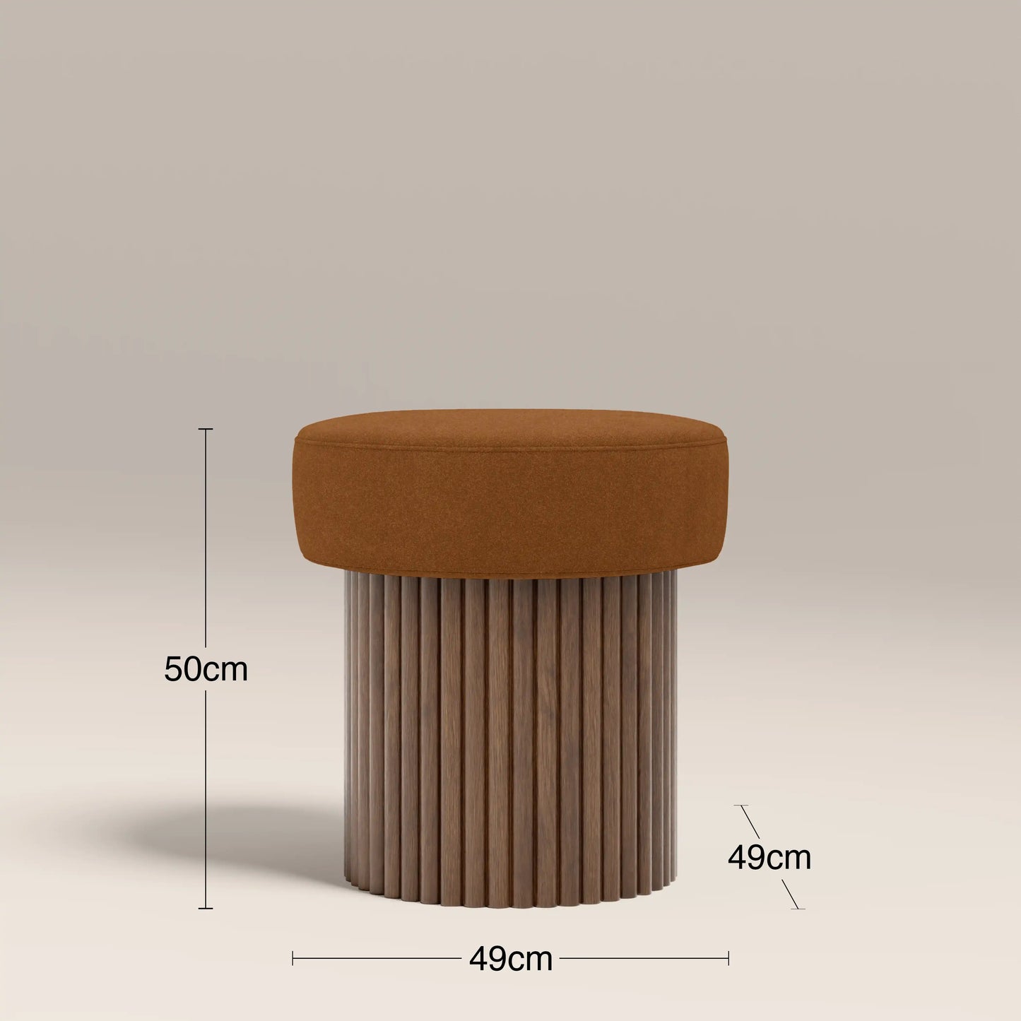 Alexis Storage Pouffe Caramel Brown