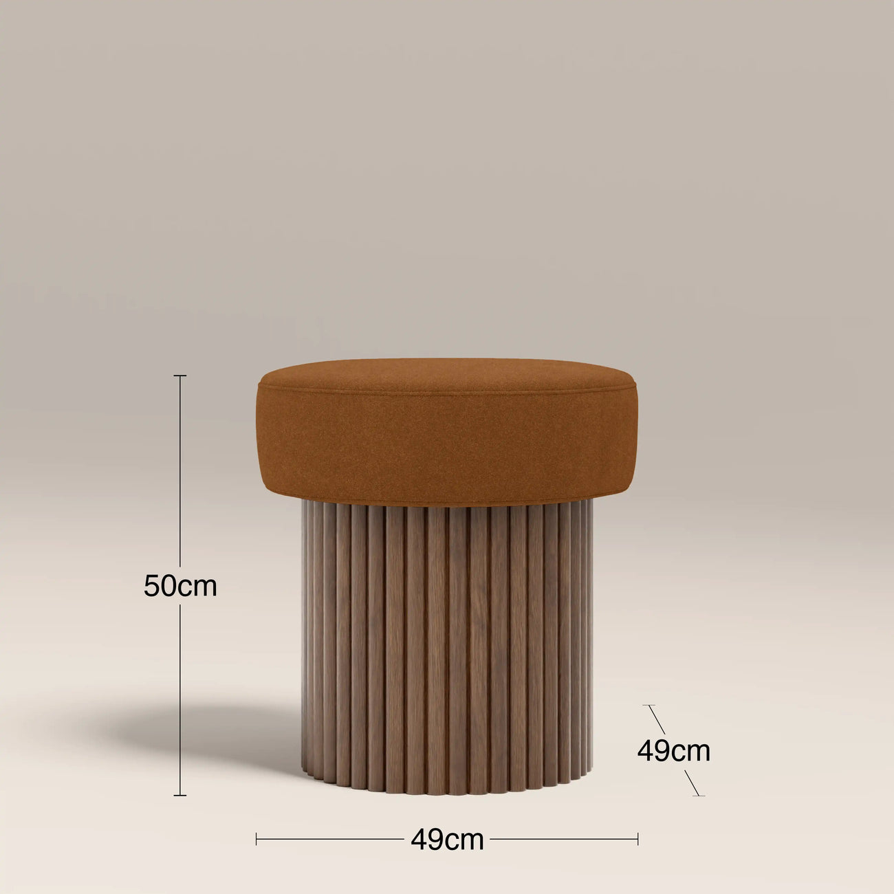 Alexis Storage Pouffe Caramel Brown