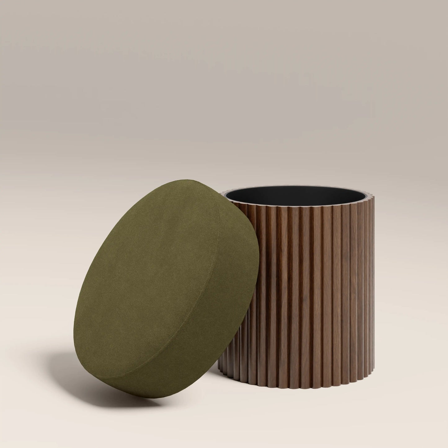 Alexis Storage Pouffe Moss Green