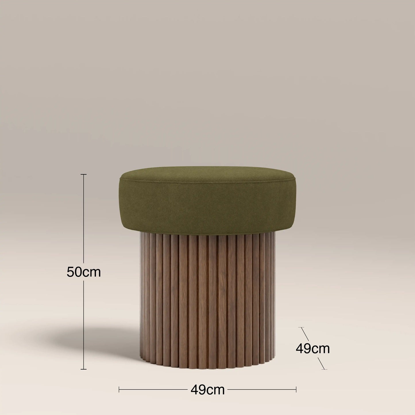 Alexis Storage Pouffe Moss Green