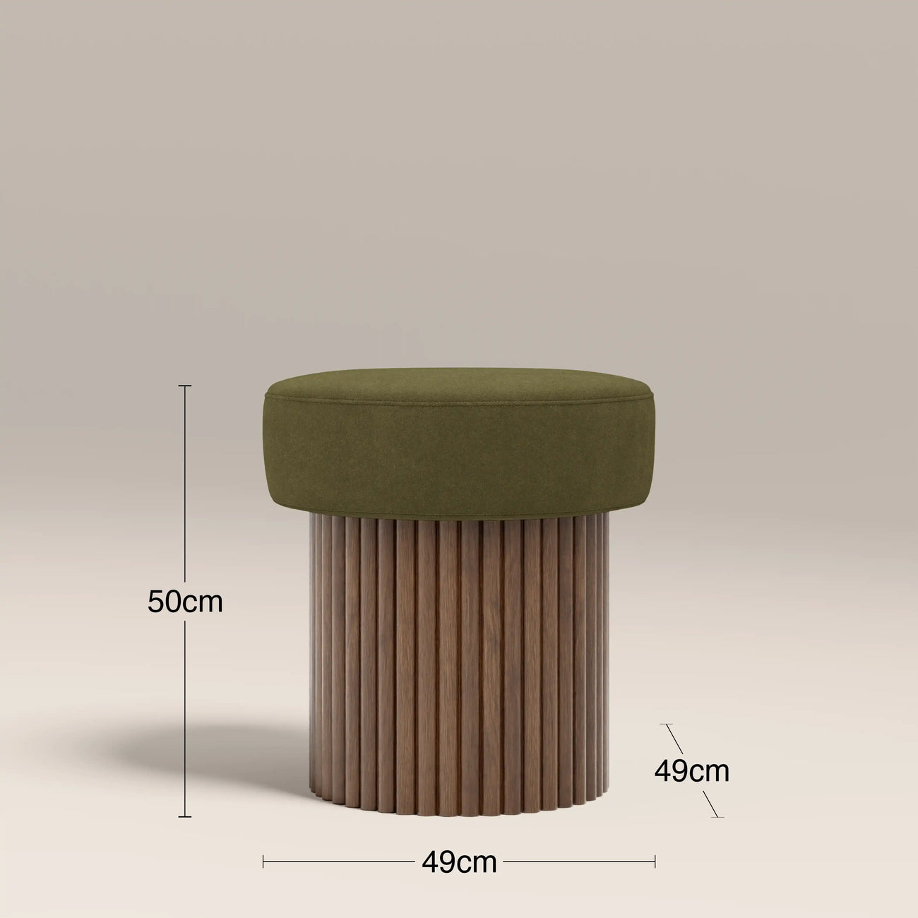 Alexis Storage Pouffe Moss Green