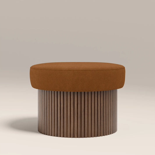Alexis Storage Footstool Caramel Brown