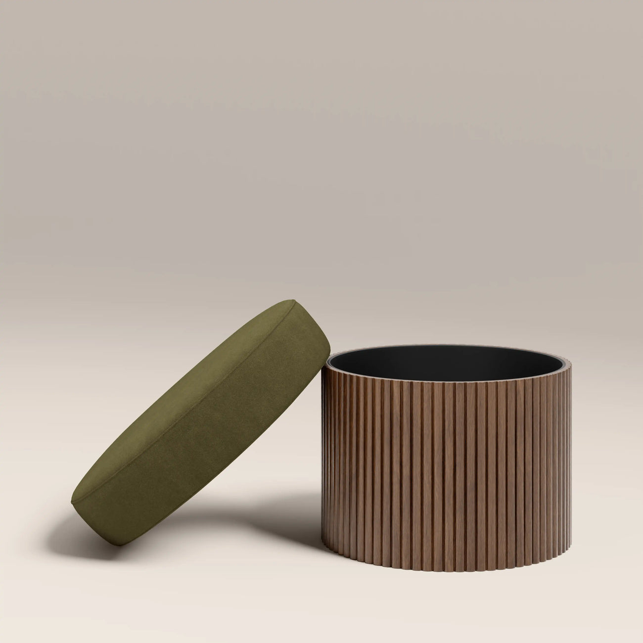 Alexis Storage Footstool Moss Green