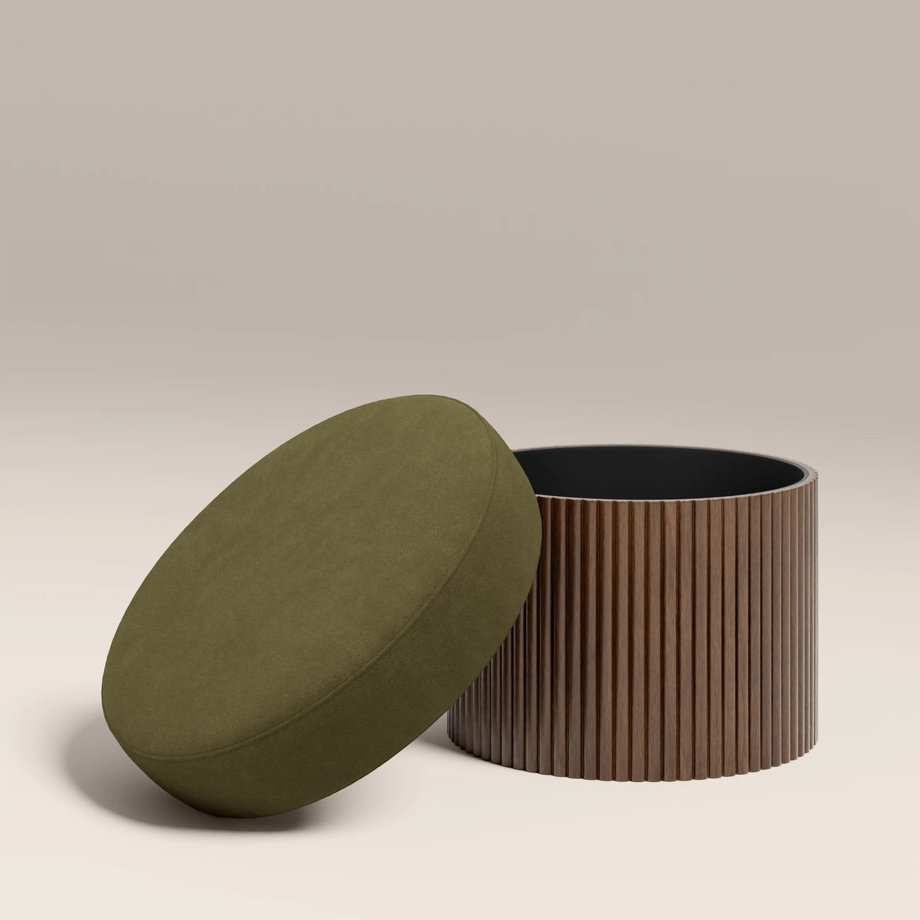 Alexis Storage Footstool Moss Green