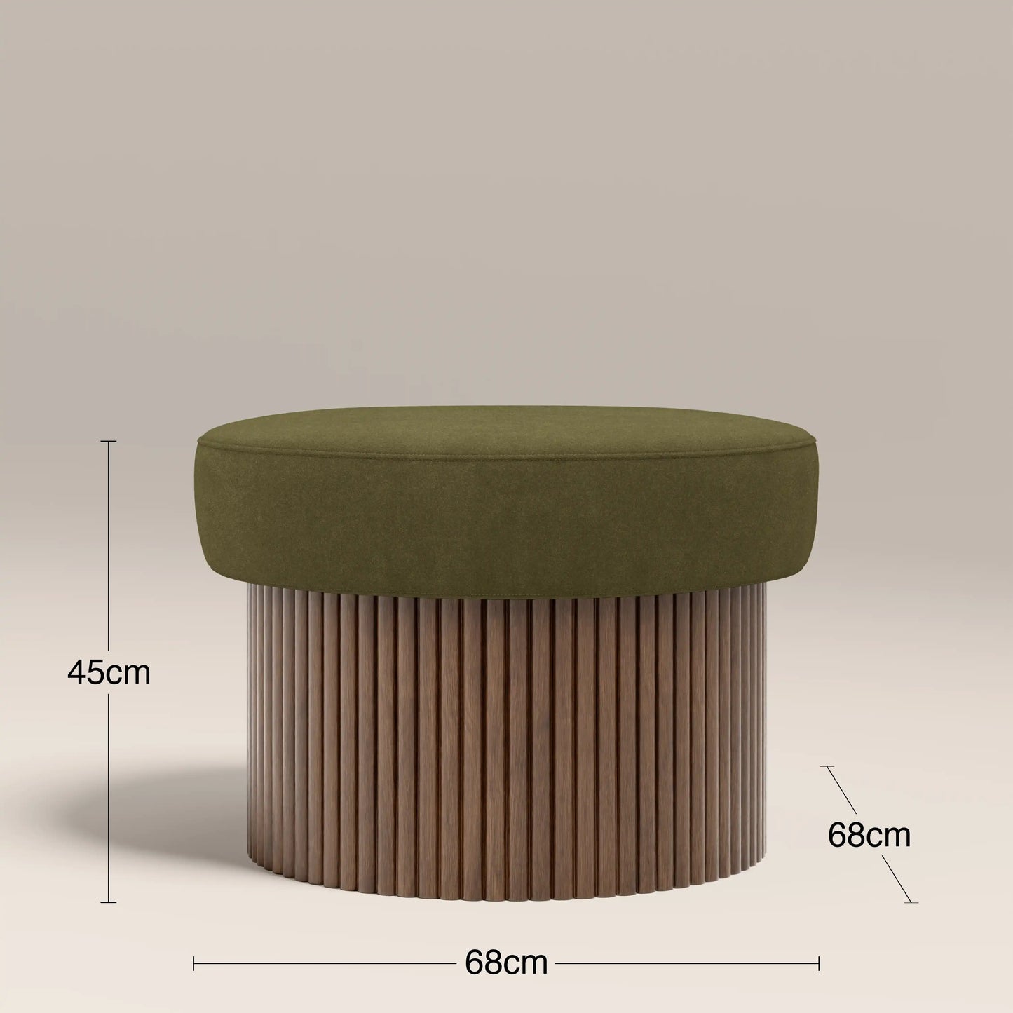Alexis Storage Footstool Moss Green
