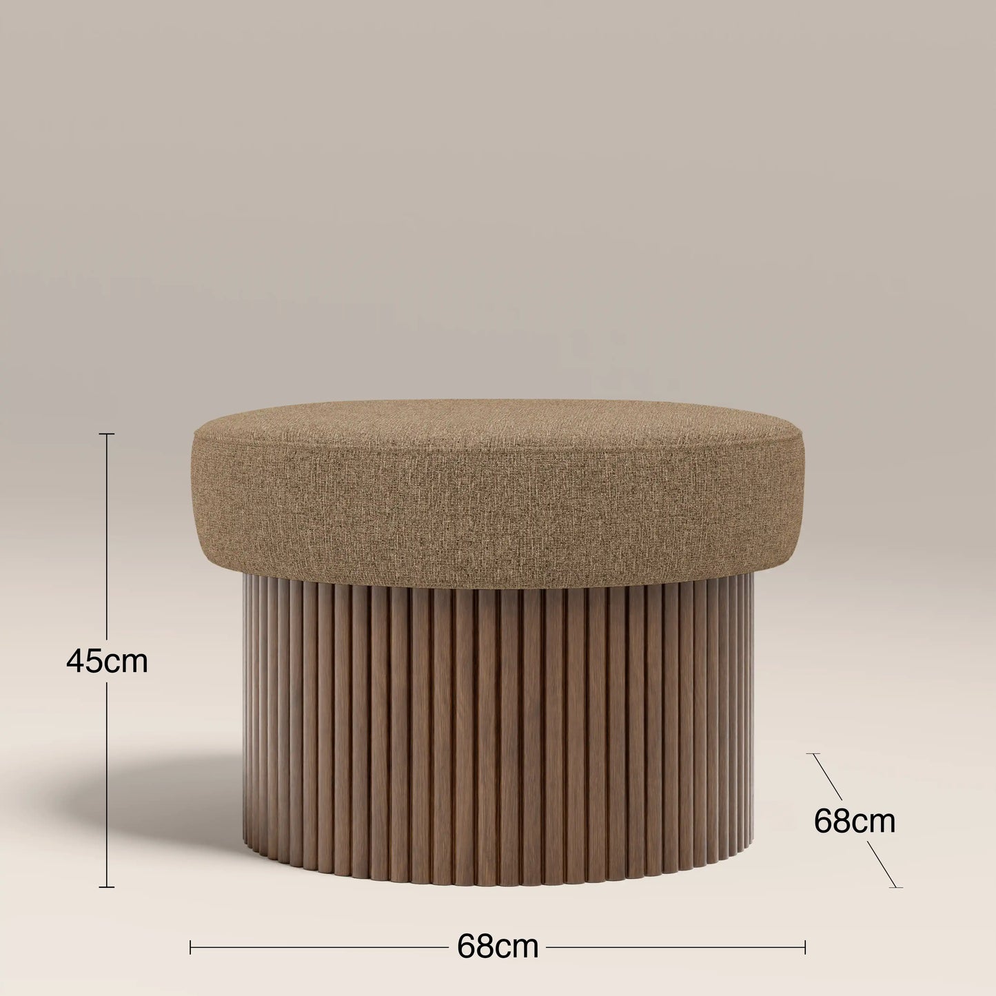 Alexis Storage Footstool Speckled Cappuccino