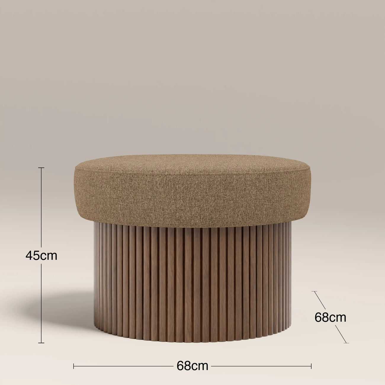 Alexis Storage Footstool Speckled Cappuccino