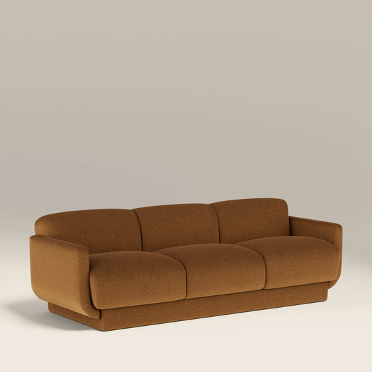 Connick 3 Seater Sofa Caramel Brown