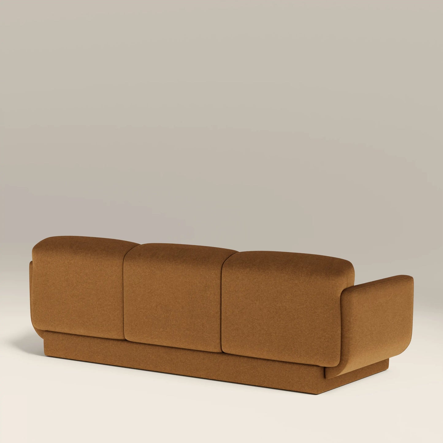 Connick 3 Seater Sofa Caramel Brown