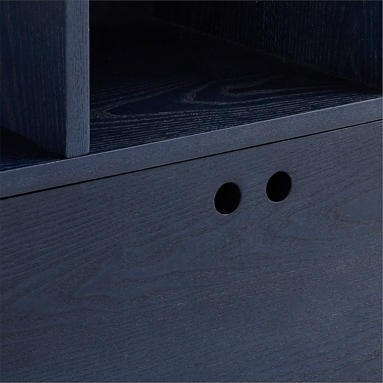 Converse Vent Dyed Navy Blue Wood Kids Bookcase with Drawer