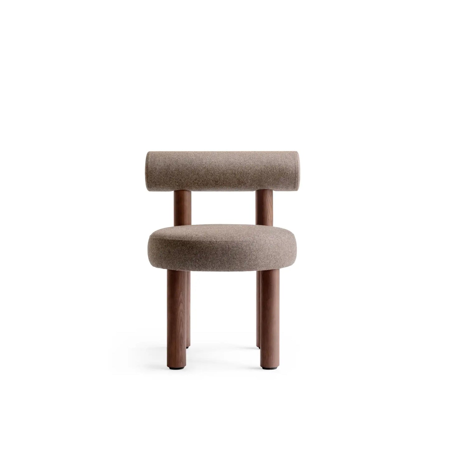 Sculptural Dining Chair Brown