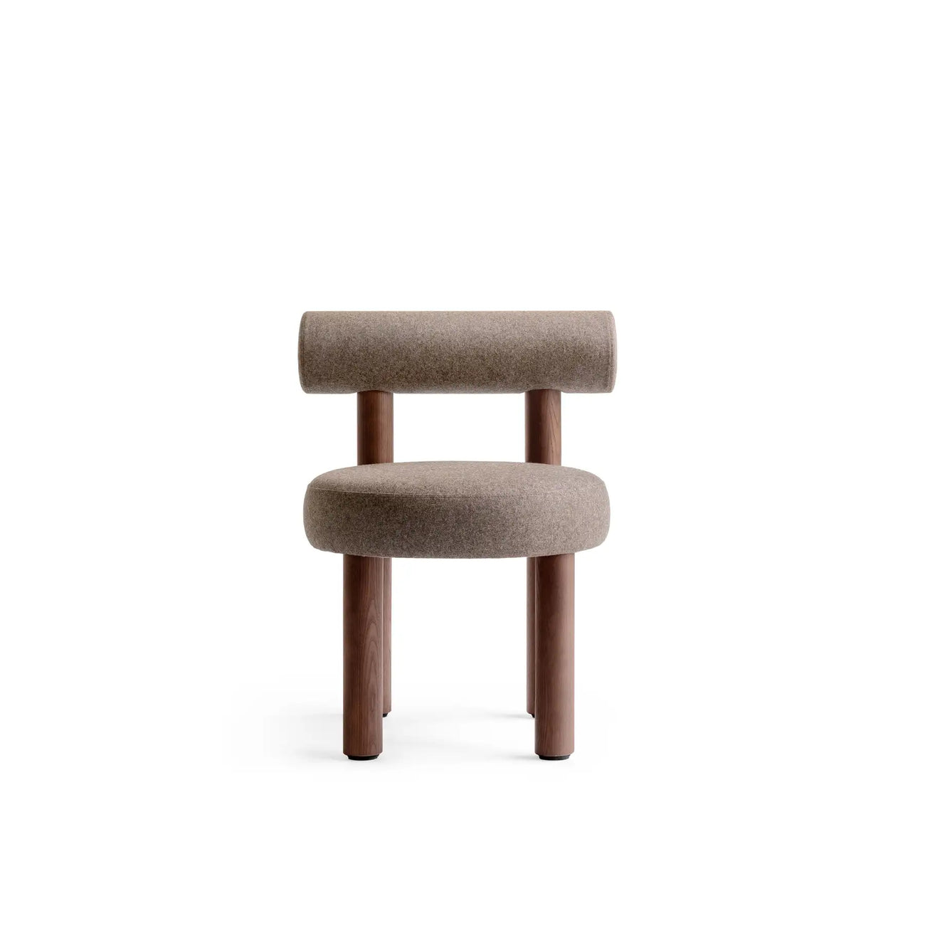 Sculptural Dining Chair Brown