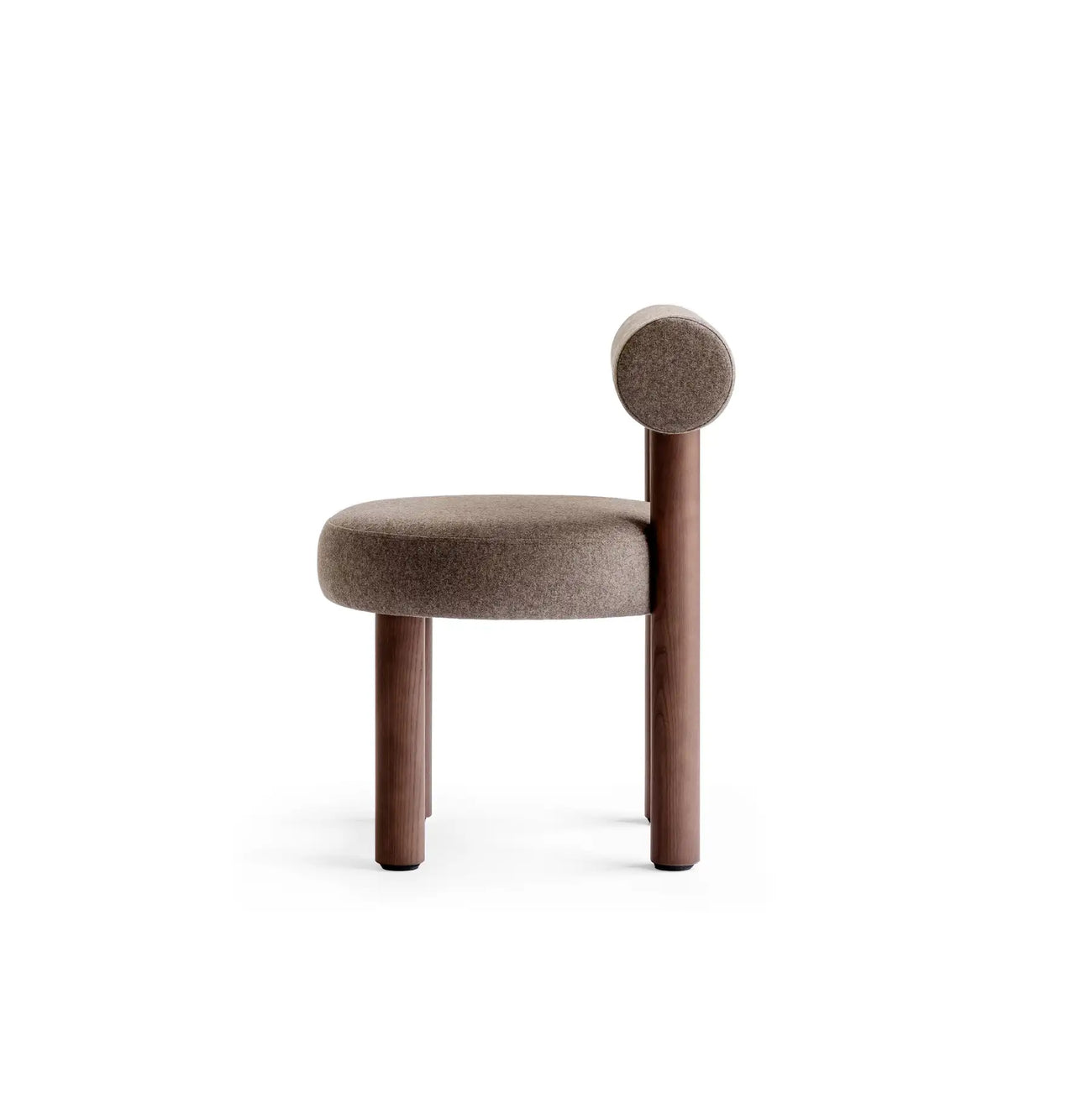 Sculptural Dining Chair Brown