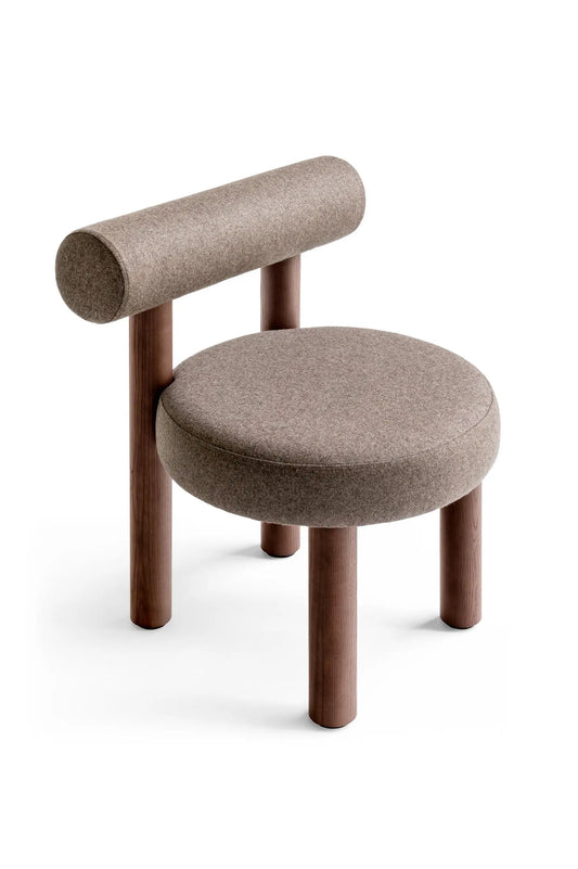 Sculptural Dining Chair Brown