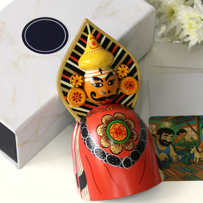 Premium Channapatna Yakshagana Gift Hamper with Handcrafted Wooden Toys