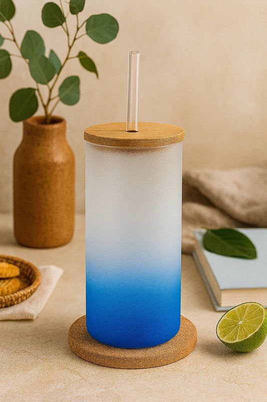 Blue Colored Skinny Tumbler