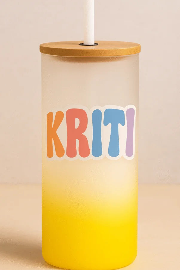 Custom name tumbler with motivational quote